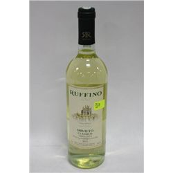 750ML BOTTLE OF RUFFINO ORVETO CLASSICO WHITE WINE