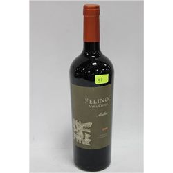 750ML BOTTLE OF 2008 FELINO MALBEC RED WINE 14.5%