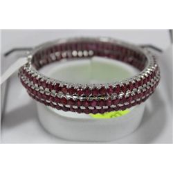 .925 SILVER RUBY BRACELET