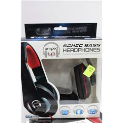 PAIR OF SONIC BASS HEADPHONES