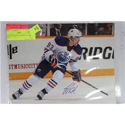 RYAN NUGENT HOPKINS SIGNED 8X10
