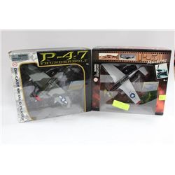 DIE CAST AIRPLANES 1:48 X 2