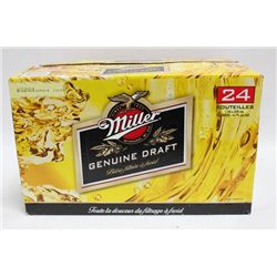 CASE OF 24 MILLER GENUINE DRAFT BOTTLES