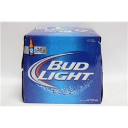 CASE OF 12 BUD LIGHT BOTTLES