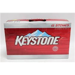 CASE OF 15 KEYSTONE BEER CANS