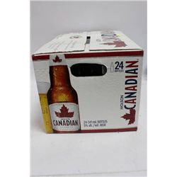 CASE OF 24 MOLSON CANADIAN BEER BOTTLES