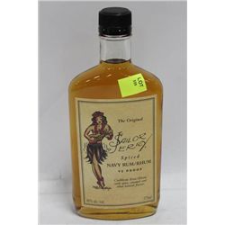375ML BOTTLE OF SAILER JERRY NAVY RUM 46%