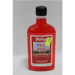 375ML BOTTLE OF PHILIPS HOT 100 CINNAMON SHNAPPS