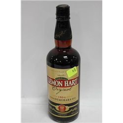 750ML BOTTLE OF ORIGINAL LEMON HART IMPORTED RUM
