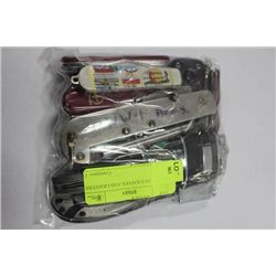 BAG OF OLD KNIVES AND LIGHTERS