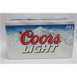 CASE OF 24 COORS LIGHT BEER BOTTLES