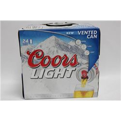 CASE OF 24 COORS LIGHT BEER CANS