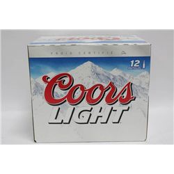 CASE OF 12 COORS LIGHT BEER BOTTLES