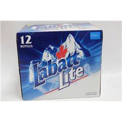 CASE OF 12 LABATT LIGHT BEER CANS