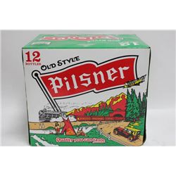 CASE OF 12 PILSNER BEER BOTTLES