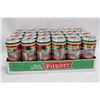 Image 1 : FLAT OF 24 PILSNER TALL BEER CANS