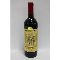 750ML BOTTLE OF RUFFINO 2008 RED WINE 13%