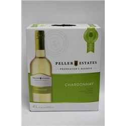 4L BOX OF PELLER ESTATES MED CHARDONAY