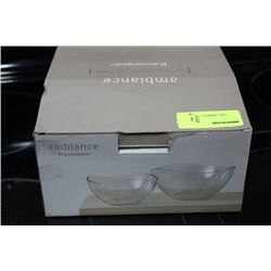 SET OF 2 AMBIANCE GLASS BOWLS