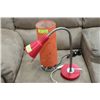 Image 1 : 2 SHOWHOME RED AND ORANGE LAMPS