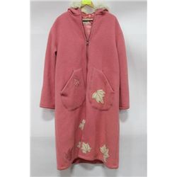 HANDCRAFTED LADIES COAT W MAPLE LEAF DESIGN