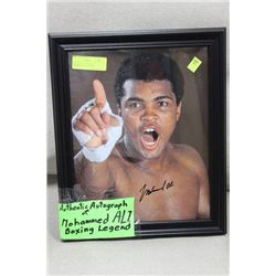 AUTHENTIC AUTOGRAPH MOHAMMED ALI PICTURE