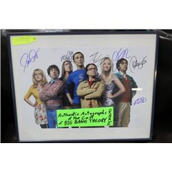 AUTHENTIC AUTOGRAPH CAST OF "THE BIG BANG THEORY"
