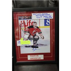MARTIN BRODEUR GUARANTEED AUTHENTIC AUTOGRAPH