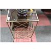 Image 1 : SHOWHOME METAL AND GLASS SIDE TABLE