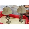 Image 1 : PAIR OF PEWTER LAMPS