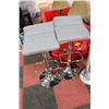 Image 1 : PAIR OF GREY AND CHROME HYDRAULIC LIFT BAR STOOLS