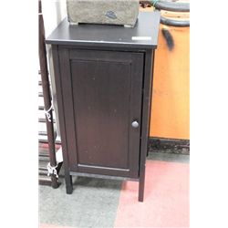 SHOWHOME SMALL BLACK WOOD CABINET