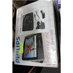 PHILLIPS 9" CAR PORTABLE DVD PLAYER