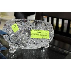 LARGE PIN WHEEL CRYSTAL CANDY DISH