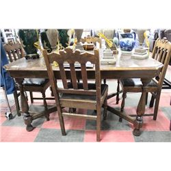 VINTAGE EDWARDIAN TABLE AND CHAIRS