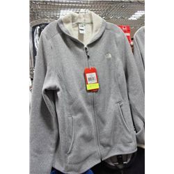 NORTHFACE ZIP-UP HOODY ON CHOICE: XLARGE LT GREY