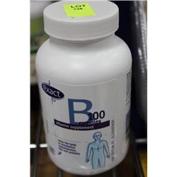 BOTTLE OF 100 VITAMIN B 100 SUPPLEMENT TABLETS