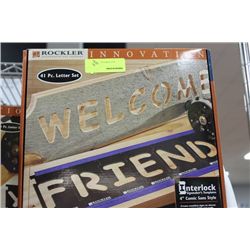 ROCKLER 41 PC LETTERING KIT FOR WOODWORKING