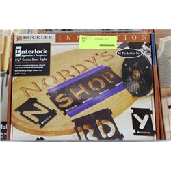 ROCKLER 2 1/4" 41 PC LETTERING SET