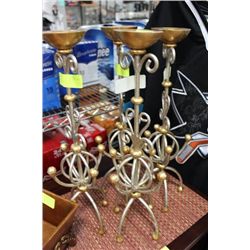 4 PC CANDLE HOLDER SET