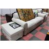 Image 1 : SHOWHOME 3 PC FABRIC SOFA CHAIR AND STORAGE