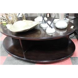 SHOWHOME WOOD OVAL COFFEE TABLE