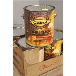 CASE OF 4-1 GALLON PAILS OF BIRCH BARK LOG AND