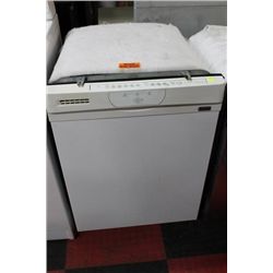 KENMORE WHITE DISHWASHER W ST STEEL DRUM