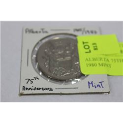 ALBERTA 75TH ANNIVERSARY 1905 - 1980 MINT