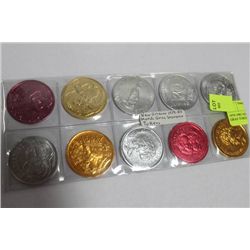 1979-1982 NEW ORLEANS MARDI GRAS TOKENS