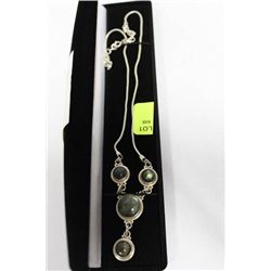 MARKED 925 LABRADORITE STERLING SILVER BRACELET