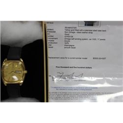 GENTS OMEGA WRISTWATCH YELLOW GOLD