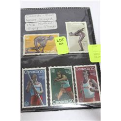 MINT 1976 CANADA OLYMPIC STAMPS