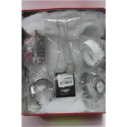 BOX W/ COLLECTION OF 4 NEW SHAGWEAR WATCHES &